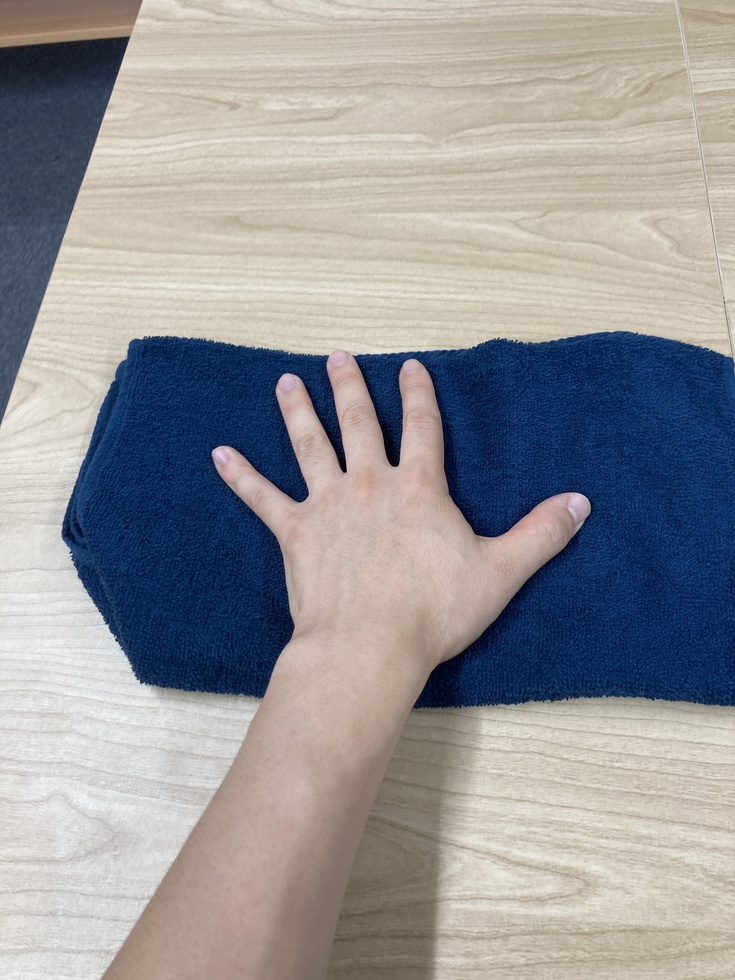 家でできるタオルを用いた手の訓練